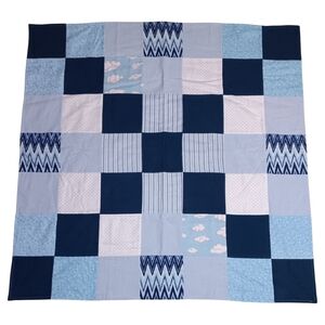 Blue Patchwork Kids Quilt